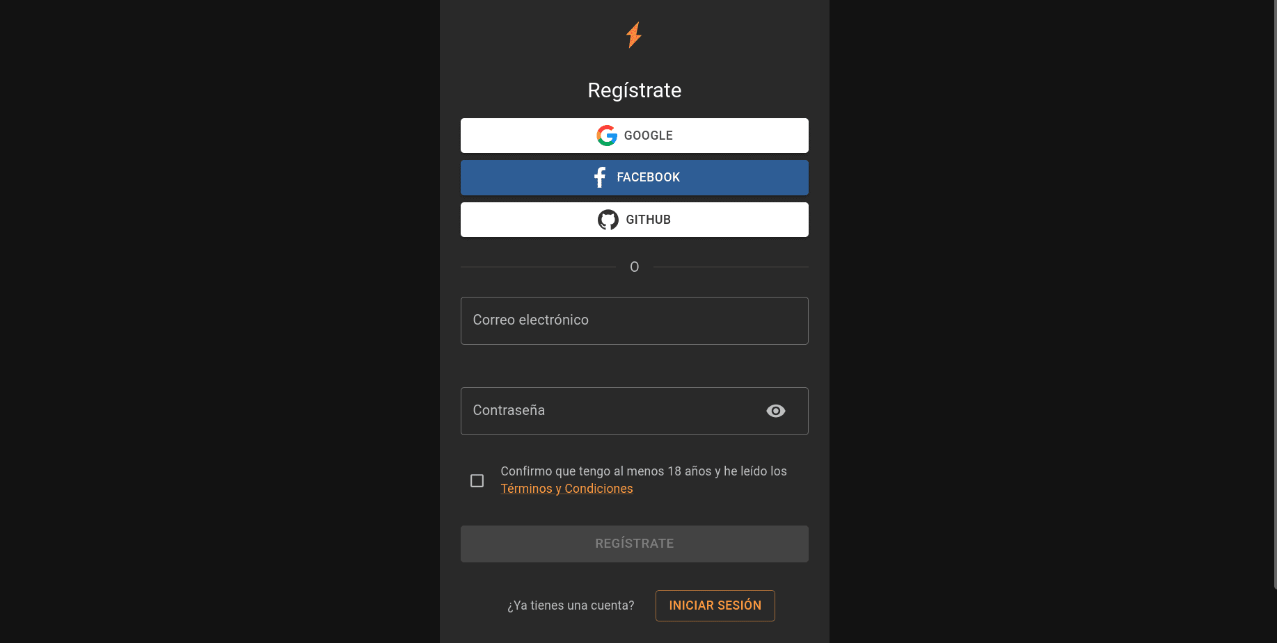 Registro en Cloudbet