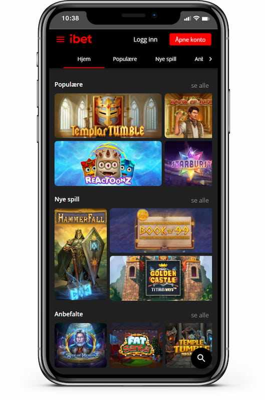 Aplicación móvil del casino iBet