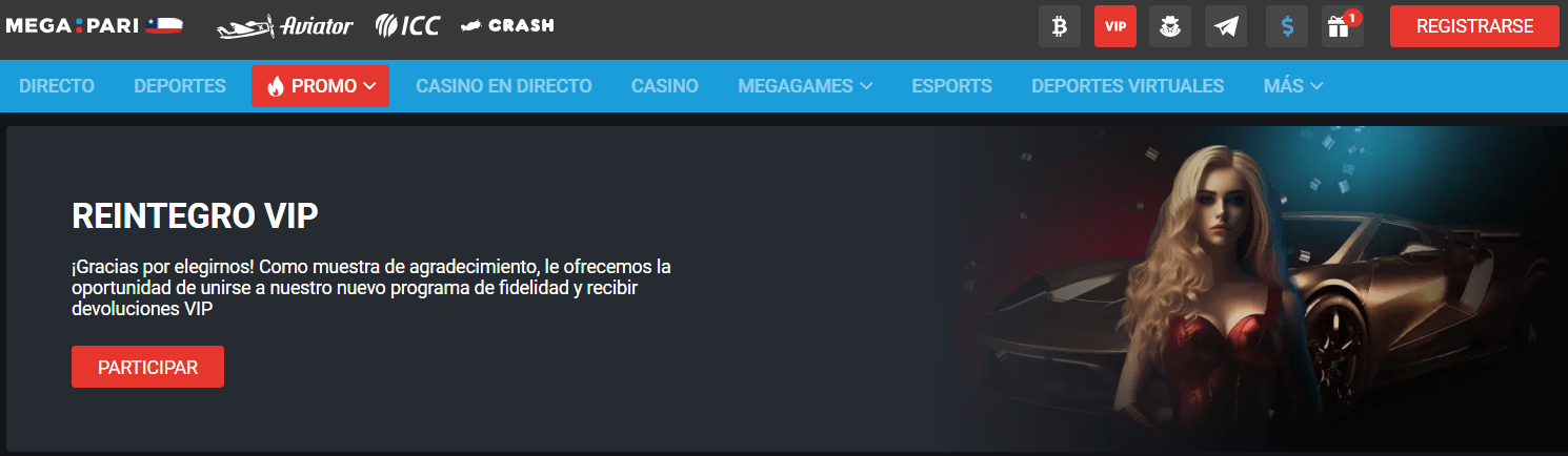 Programa VIP de Megapari casino