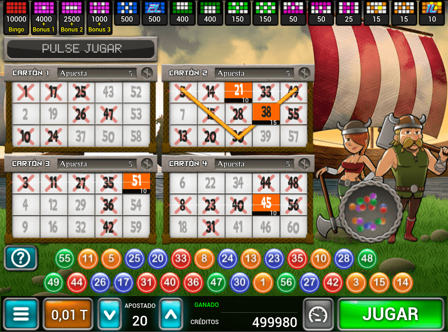Bonos en Vikings Bingo