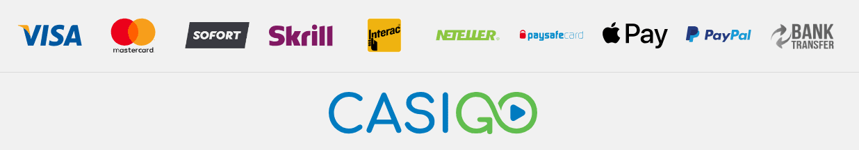 Métodos de pago en CasiGo casino