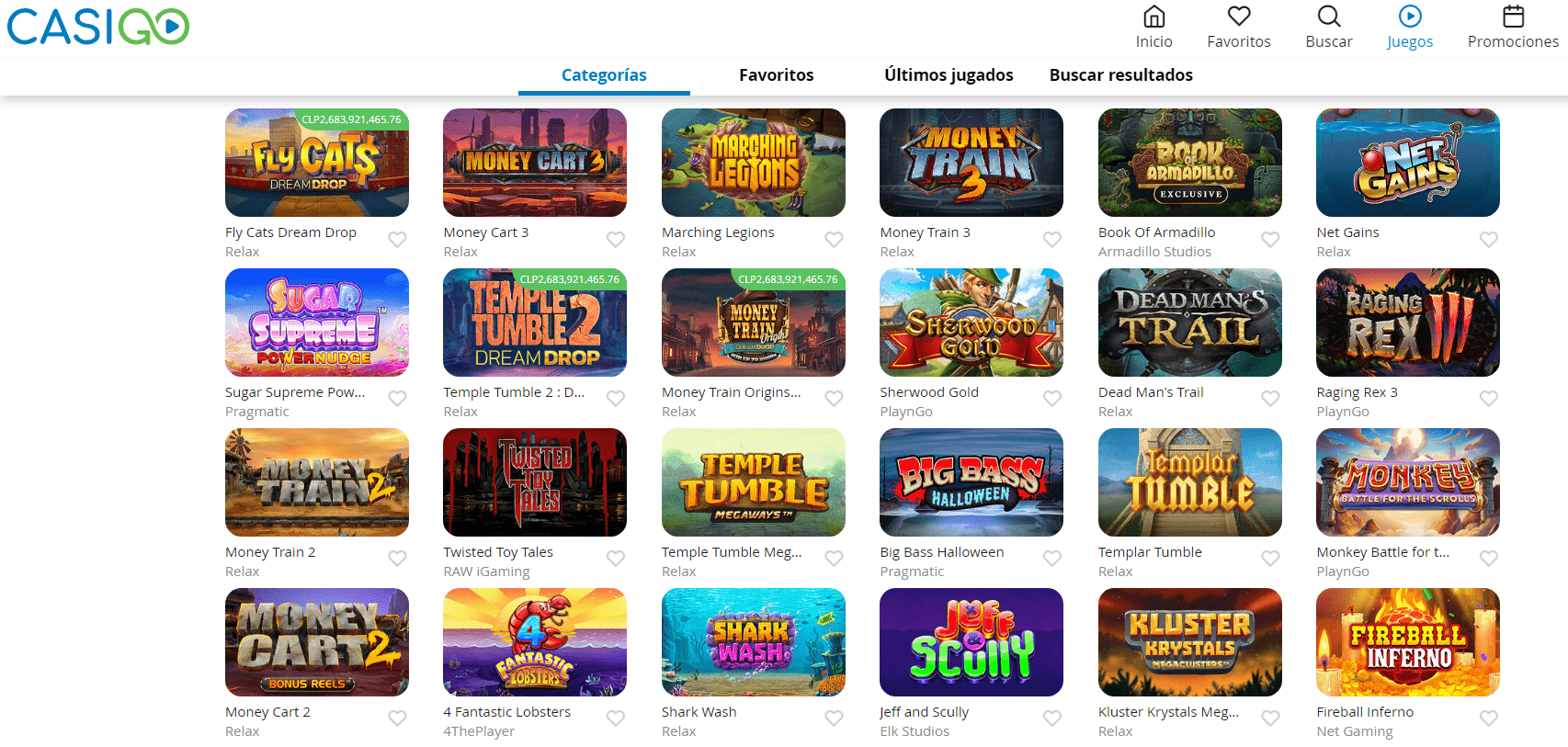 CasiGo casino tragamonedas