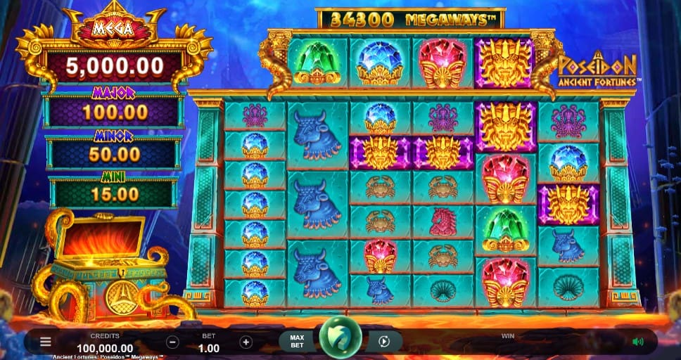 Como jugar Ancient Fortunes Poseidon Megaways