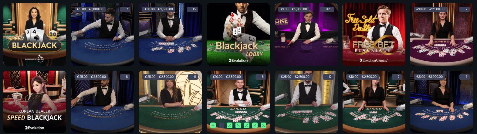Blackjack en Betspino