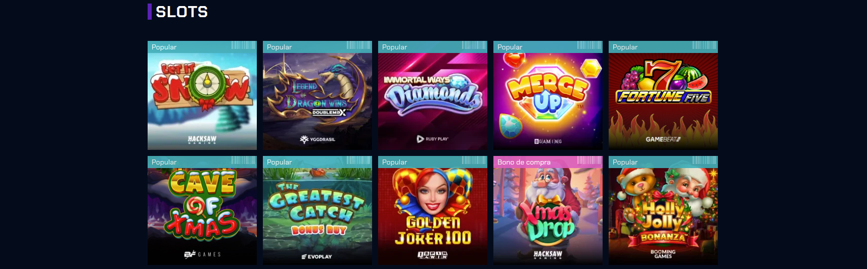 Tragamonedas en Lucy's Casino