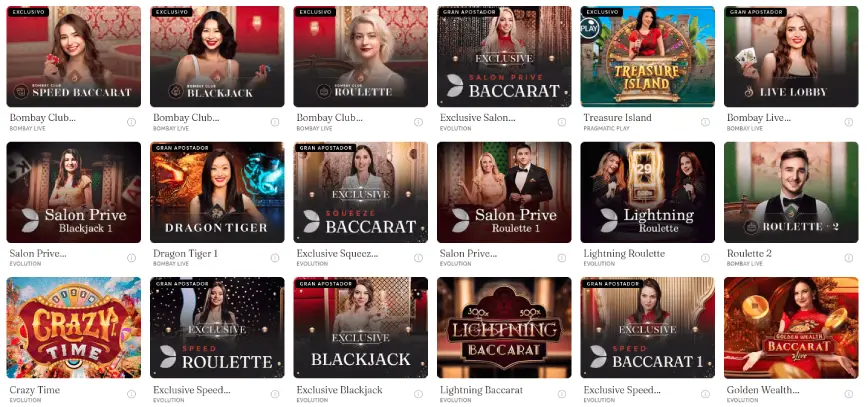 Bitcasino.io con juegos en vivo