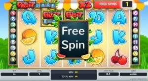 Giros gratis en Fruit Shop