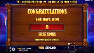 Giros gratis en Buffalo King