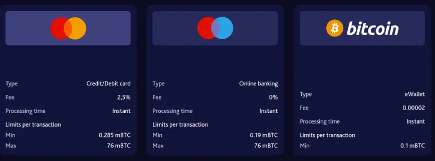 7Bit Casino Opciones de Pago