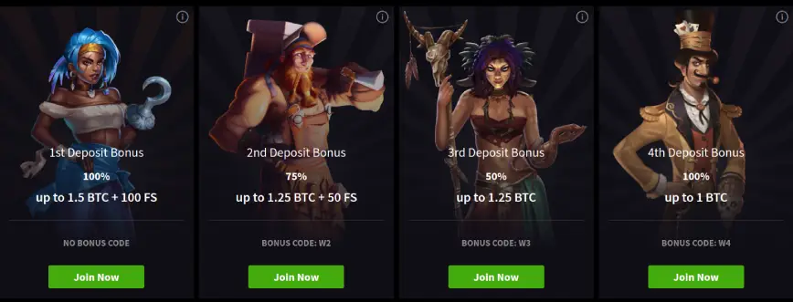 Bonos de Mirax Casino